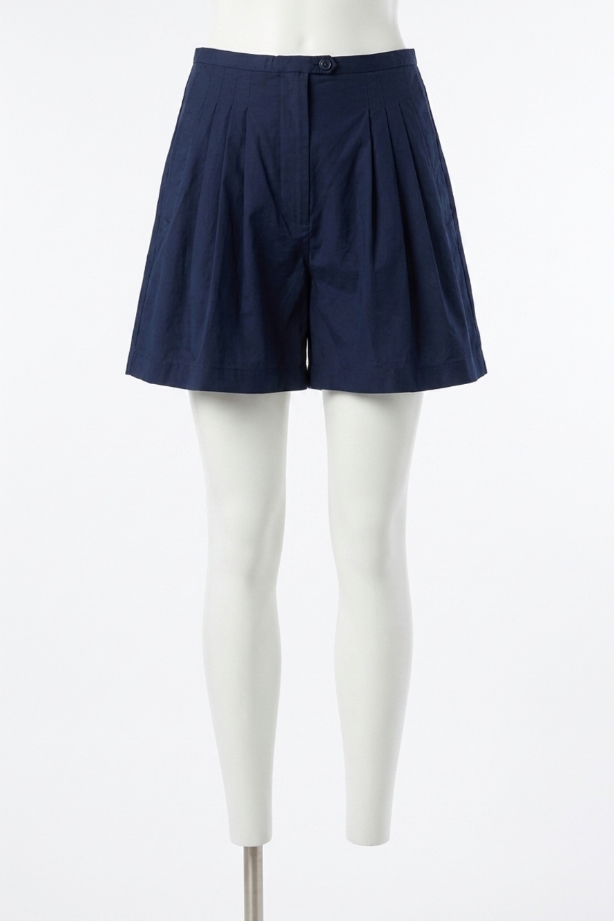 NEW SUNDAYS poplin cezanne shorts in navy